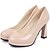 cheap Women&#039;s Heels-Women&#039;s Shoes Chunky Heel Round Toe Pumps/ Dress Black/Pink