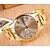 Недорогие Женские часы-Женские Модные часы Кварцевый сплав Группа Heart Shape Золотистый бренд-