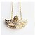cheap Necklaces-Women&#039;s Pendant Necklace Luxury Imitation Diamond Alloy Gold Necklace Jewelry For