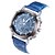cheap Watches-Men&#039;s Wrist Watch Quartz Japanese Quartz Quilted PU Leather Black / White / Blue 30 m Water Resistant / Waterproof Alarm Calendar / date / day Analog - Digital White Black Blue / Chronograph / LCD