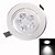 abordables Luces LED empotradas-led downlights 5 de alta potencia led 450-550lm cálido blanco blanco natural decorativo ac 85-265v