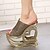 cheap Women&#039;s Sandals-Women&#039;s Shoes Glitter Wedge Heel Peep Toe Sandals Party &amp; Evening More Colors available