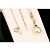 abordables Collares-Mujer Collares con colgantes Collar con perlas damas Estilo Simple Perla Legierung Oro Rosa Plata Gargantillas Joyas Para
