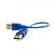 billige USB-kabler-0,3 m / 1ft usb 2.0 hann til USB 2.0 mannlige adapter converter forlengelseskabel blå