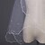 abordables Velos de novia-Velos de Boda 1 capa Hasta el codo Borde en perla 59,06 en el (150 cm) Tul Blanco / Marfil