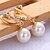cheap Jewelry Sets-Jewelry Set Vintage Party Work Fashion Pearl 18K Gold Earrings Jewelry Gold For Party Special Occasion Anniversary Birthday Gift