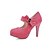 olcso Női magas sarkú cipők-Női Cipő Bőrutánzat Tavasz / Nyár Magas / Talp Kristály / Csokor Rózsaszín / Mandula / Burgundi vörös / Ruha