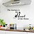 abordables Pegatinas de pared-Food Wall Stickers Plane Wall Stickers Decorative Wall Stickers, Vinyl Home Decoration Wall Decal Wall Decoration