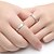 halpa Joulukorut1-rakkaustarina naisten muoti 925 hopea sormus (pari) tyylikäs tyyli