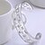 זול תכשיטים דתיים-נשים צמידי צ&#039;ארם צמידים נחושת מצופה כסף סגנון מינימליסטי כסף תכשיטים 1pc
