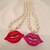 cheap Necklaces-New Arrival Fashional Hot Selling Sex Lip Pearl