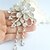 abordables Broches-Imitation de diamant Mariée Blanc Bijoux Mariage Soirée Occasion spéciale Anniversaire