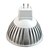 olcso Izzók-180lm GU5.3(MR16) LED szpotlámpák MR16 3 LED gyöngyök Nagyteljesítményű LED Meleg fehér / Hideg fehér 12V / 85-265V
