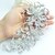 cheap Brooches-Wedding Accessories Silver-tone Clear Rhinestone Crystal Bridal Brooch Wedding Deco Flower Wedding Brooch Bridal Bouquet