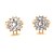 cheap Earrings-Sjeweler Female Fashion Gold-Plated Big Blue Zircon Round Earrings