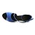 preiswerte Lateinamerikanische Schuhe-Damen Schuhe für den lateinamerikanischen Tanz Sandalen Satin Kristall Blau / Lila / Ballsaal / Leder / EU39