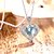 cheap Necklaces-Women&#039;s Crystal Pendant Necklace Chain Necklace Sterling Silver Crystal Dolphin Animal Blue Necklace Jewelry For Wedding Party Daily Casual