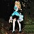 cheap Men&#039;s &amp; Women&#039;s Halloween Costumes-Alice in Wonderland Cosplay Costume Women&#039;s Halloween / Carnival / New Year Festival / Holiday Halloween Costumes White+Blue Patchwork