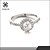 cheap Rings-Platinum Plated Sterling Silver Clear Cushion Cubic Zirconia Ring