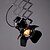 levne Reflektory-vintage loft bodové světlo průmyslový přívěšek světle černý bodové svítidla stropní lampa