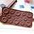 זול תבניות לעוגות-עובש עובש כפתור שוקולד סוכריות בצורת אפיית מאפין 22 * ​​10.5 * 0.5 סנטימטר