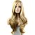 cheap Synthetic Trendy Wigs-Synthetic Wig Style Wig Blonde F27-613# Synthetic Hair Women&#039;s Highlighted / Balayage Hair / Side Part Blonde Wig Long Black Wig