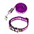 abordables Colliers, harnais et laisses pour chiens-Chat Chien Colliers Harnais et Laisse Empreinte Nylon Violet Rouge Bleu