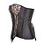 billiga Korsetter och shapewear-shapewear formning toppar poly-bomull leopardmönstrad 2 st svart / leopard sexiga underkläder shaper