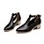 זול נעלי עקב לנשים-נשים נעליים דמוי עור אביב קיץ סתיו חורף עקב עבה חסום את העקב עבור שמלה שחור כסף בז&#039; חום
