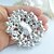 cheap Brooches-Bridal Simulated Diamond White Jewelry For Wedding Party Special Occasion Anniversary Birthday