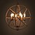 halpa Kynttilänmallinen muotoilu-1-Light 50 cm Candle Style Chandelier Metal Globe Painted Finishes Rustic / Lodge 110-120V / 220-240V