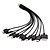זול USB Cables-10 in 1 Universal Durable Multi USB Cable Car Charger for Mobile Phone Samsung HTC Apple LG