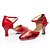 cheap Ballroom Shoes &amp; Modern Dance Shoes-Women&#039;s Modern Shoes Paillette Sneaker Sequin / Ribbon Tie / Lace-up Cuban Heel Customizable Dance Shoes Red / Silver / Gold / Indoor / Practice / Professional
