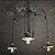 cheap Island Lights-Ecolight™ 3-Light 90(35.4 cm Mini Style Chandelier Metal Glass Painted Finishes Rustic / Lodge / Vintage / Traditional / Classic 110-120V / 220-240V