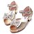 preiswerte Mädchenschuhe-Mädchen Schuhe Kunststoff Frühling / Sommer Leuchtende LED-Schuhe High Heels Schleife für Gold / Lila / TR