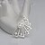 cheap Necklaces-Men&#039;s Women&#039;s Choker Necklaces Pendant Necklaces Pendants Silver Sterling Silver Zircon Silver JewelryWedding Party Thank You Gift Daily