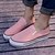 cheap Women&#039;s Slip-Ons &amp; Loafers-Women&#039;s Shoes Fabric Platform Comfort Round Toe Loafers Casual Blue/Pink/White
