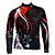 baratos Jaquetas e Gilets para homens-GETMOVING Homens Jaqueta para Ciclismo Moto Inverno Jaquetas em Velocino / Lã Blusas Respirável Design Anatômico Bolso Traseiro Esportes Black + Gloden Ciclismo de Montanha Ciclismo de Estrada Roupa