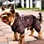 cheap Dog Clothes-Dog Coat Hoodie Jumpsuit Dog Clothes Keep Warm Fashion Police/Military Brown Red Blue Costume For Pets