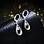 cheap Earrings-Women&#039;s AAA Cubic Zirconia Stud Earrings Dangle Earrings Drop Fashion European Simple Style Bridal Zircon Cubic Zirconia Silver Plated Earrings Jewelry Silver For Party Wedding Casual Daily
