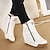 Χαμηλού Κόστους Γυναικεία Sneakers-Γυναικεία παπούτσια - Μοντέρνα Αθλητικά - Φόρεμα / Καθημερινά - Ενιαίο Τακούνι - Στρογγυλή Μύτη - Συνθετικό - Μαύρο / Κόκκινο / Άσπρο
