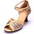 levne Taneční boty-Non Přizpůsobitelné - Dámské - Taneční boty - Latina - Koženka - Nízky podpatek - Stříbrná / Zlatá