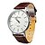 ieftine Ceasuri Elegante-Bărbați Ceas de Mână Cuarţ minimalist Ceas Casual Analogic Alb Negru Rosu / Un an / Piele PU Matlasată / Japoneză