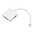 preiswerte DisplayPort-Kabel &amp; -Adapter-3 in 1 Mini Displayport Stecker auf HDMI-DVI (24 + 5) Displayport-Buchse Adapter-Kabel für Apple MacBook Pro MacBook Air