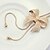 cheap Necklaces-Women&#039;s European Style Fashion Noble Diamond Bow Sweater Chain Necklace