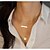 billige Halskæder-Necklace Women&#039;s Gold Necklace Jewelry for Party Causal Daily Round