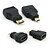 billiga HDMI-Full HD 3 i 1 HDMI till HDMI mini hdmi micro HDMI-kabel v1.4 guld-plating adapter omvandlare