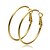 cheap Earrings-Women&#039;s Hoop Earrings Creoles Earrings Classic Stylish Oversized Simple Oversized Cool Gold Plated Earrings Jewelry Gold For Party Daily Holiday Club 1 Pair