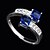 cheap Rings-Women&#039;s Statement Ring - Zircon, Cubic Zirconia, Imitation Diamond Fashion 6 / 7 / 8 / 9 / 10 Blue For Wedding Party Daily