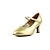abordables Zapatos de salón y de baile moderno-Mujer Salón Zapatos de Baile Moderno Zapatos de Salsa Exterior Interior Entrenamiento Tacones Alto Un Color Hebilla Negro Plata Oro